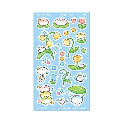 Frogs in Nature Sticker Sheet