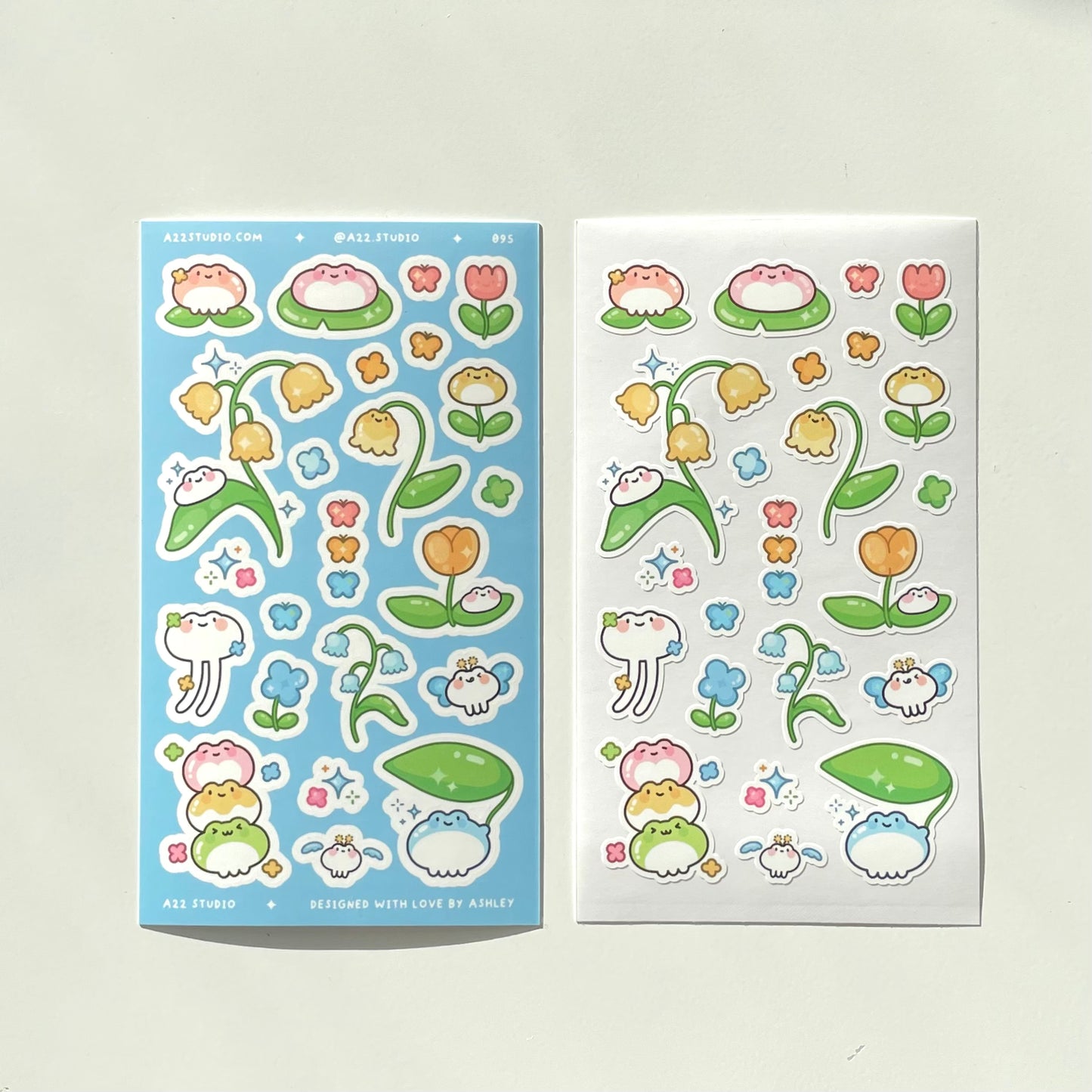 Frogs in Nature Sticker Sheet