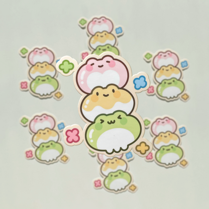 Mochi Frogs Vinyl Sticker