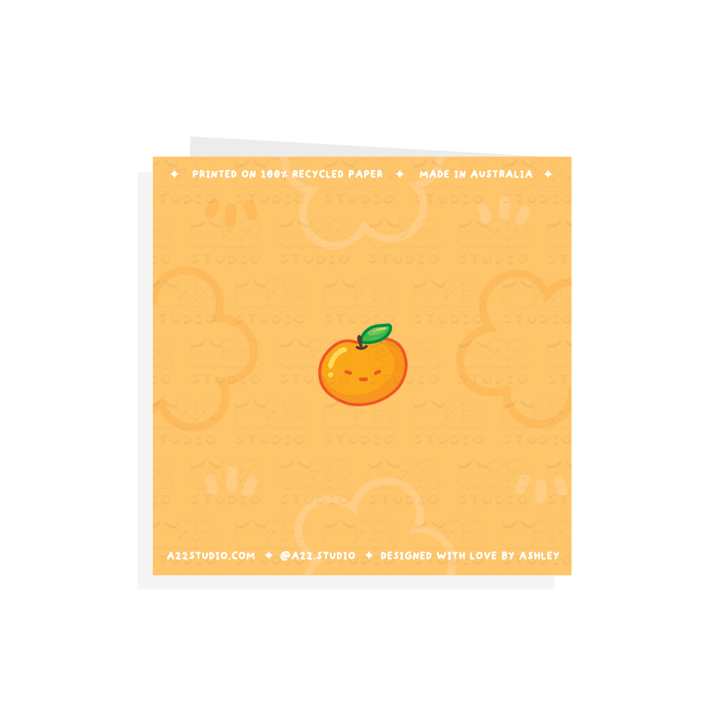 Orange You Cute Card